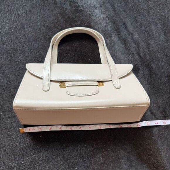 Bally White Leather Handbag - Picture 5 of 11